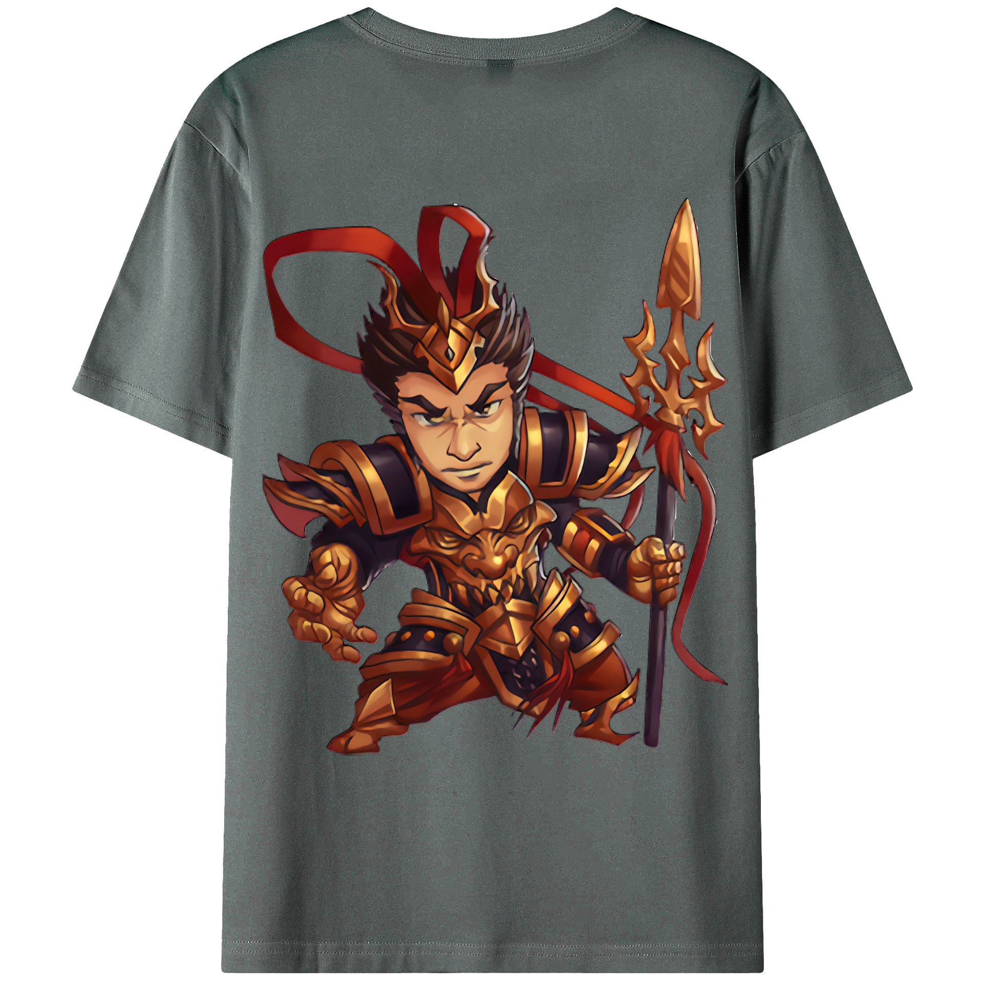 （画像用） リーグ・オブ・レジェンド League of Legends LOL 綿100％ メンズ半袖Tシャツ（バックプリント） 通気性